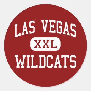 Sticker Rond Las Vegas - Wildcats - High - Las Vegas Nevada