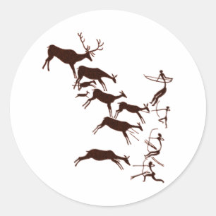 Sticker Rond Lascaux Cave Art