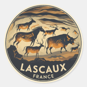 Sticker Rond Lascaux Cave Dordogne France Travel