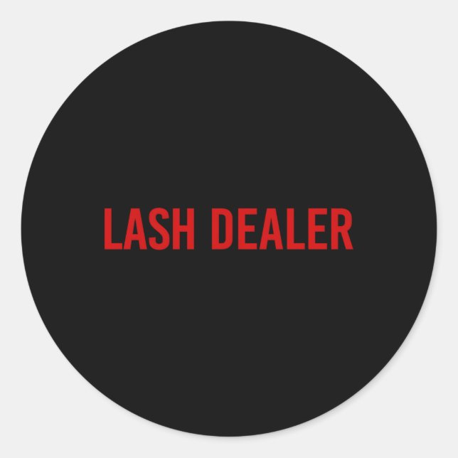 Sticker Rond Lash Dealer Lash Eyelash Lash Tech (Devant)