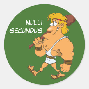 Sticker Rond Latin : Nulli secundus