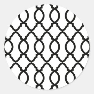 Sticker Rond Latis Motif géométrique