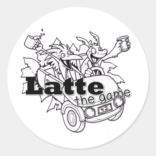 Sticker Rond Latte (Devant)