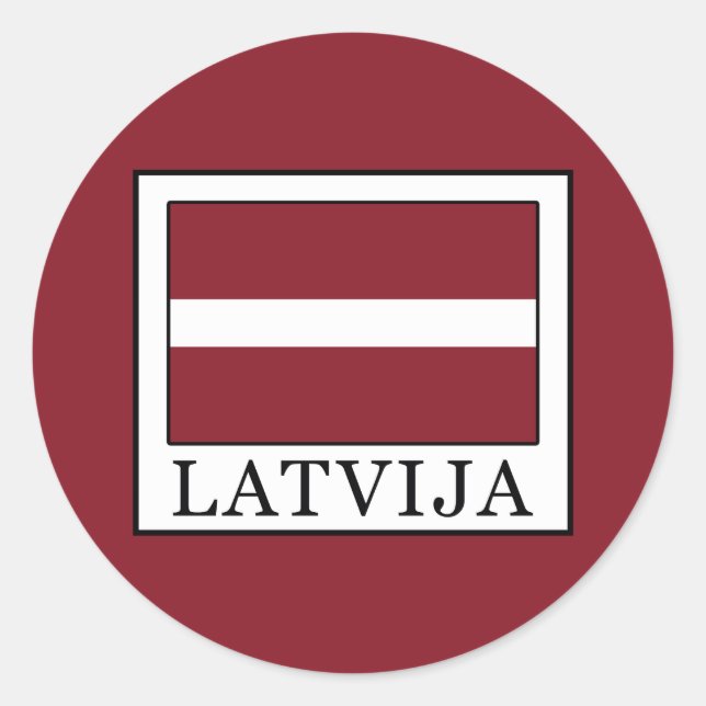 Sticker Rond Latvija (Devant)