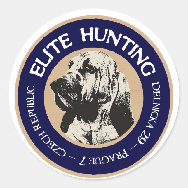 Sticker Rond L'auberge Elite Hunting (Devant)