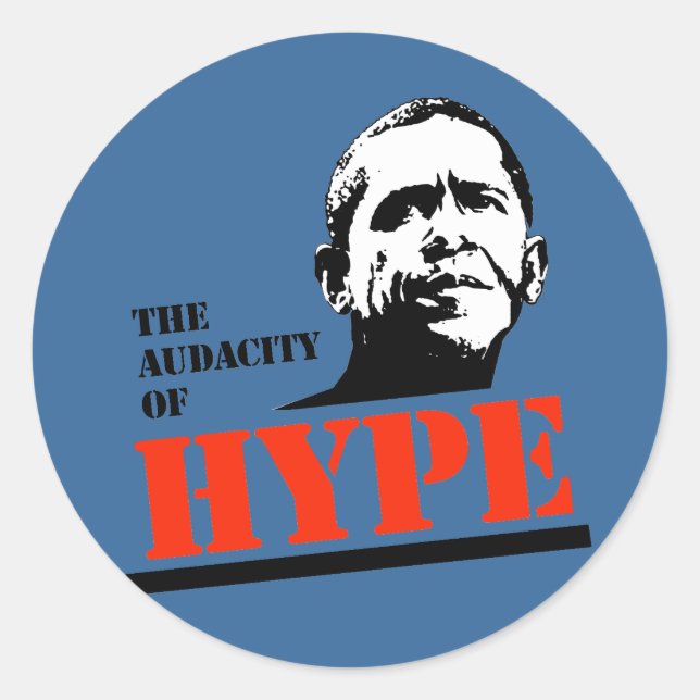 STICKER ROND L'AUDACITÉ DU HYPE (Devant)