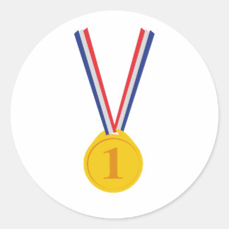 Sticker Rond Lauréat de la médaille d'or