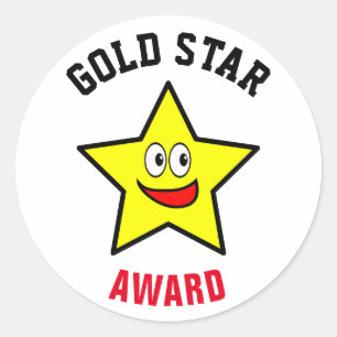Sticker Rond Lauréat du Gold Star