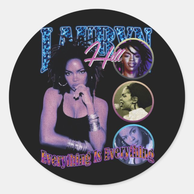 Sticker Rond Lauryn Hill - Tout est tout (Devant)