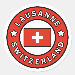 Sticker Rond Lausanne Suisse