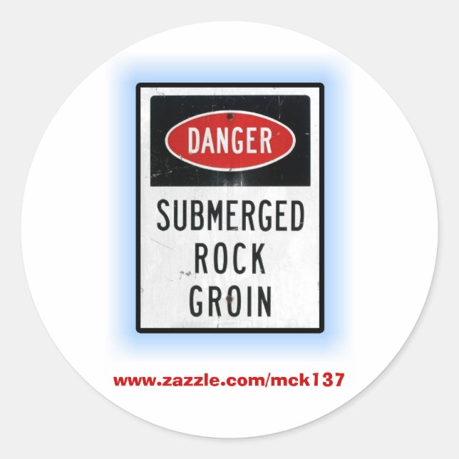 Sticker Rond L'autocollant A.T.G de BSN Bodysurfing Apparel (Devant)