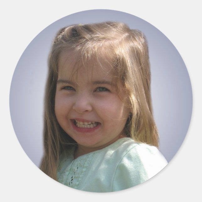 Sticker Rond L'autocollant de Hannah (Devant)