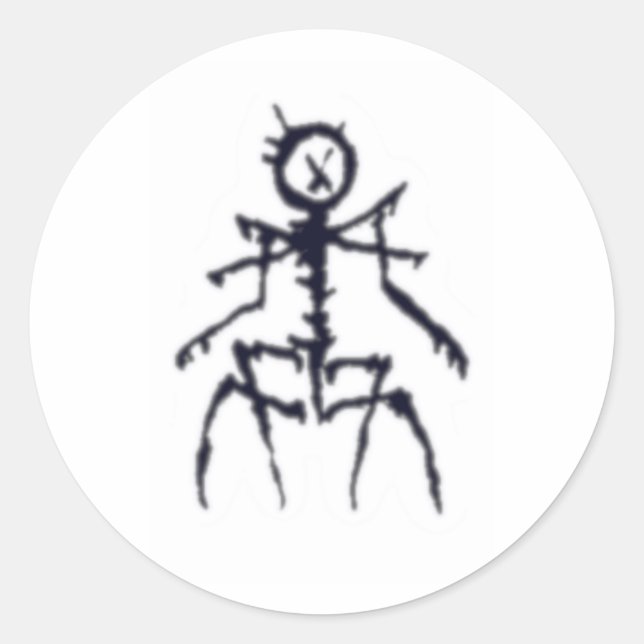 Sticker Rond L'autocollant Nothing (Devant)