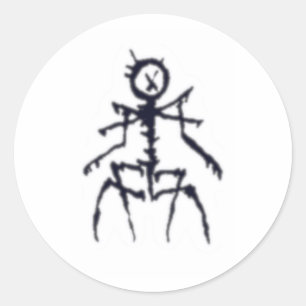 Sticker Rond L'autocollant Nothing