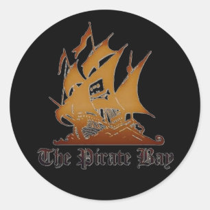 Sticker Rond L'autocollant Pirate Bay