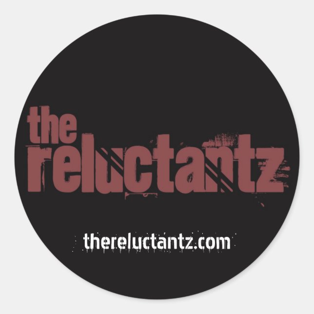 Sticker Rond L'autocollant rond Reluctantz (Devant)