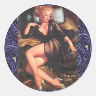 Sticker Rond L'autocollant Suzette