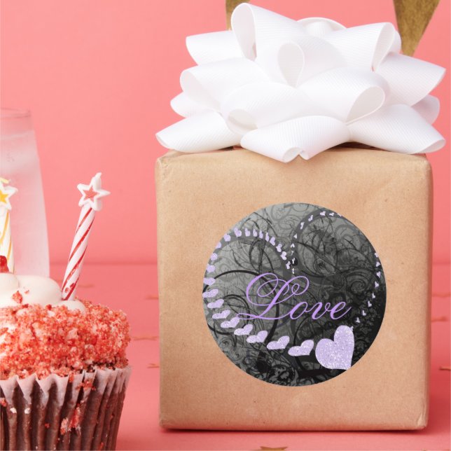 Sticker Rond Lavande - - (Fête)