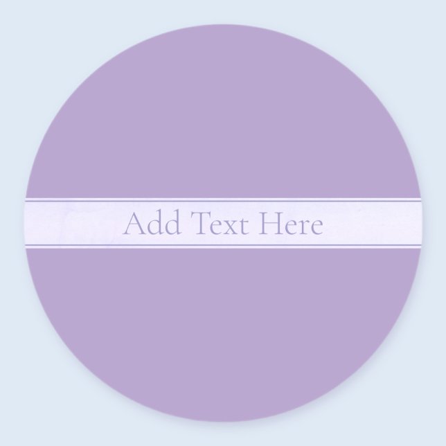 Sticker Rond Lavande Lumière Personnalisable Purple (Créateur téléchargé)