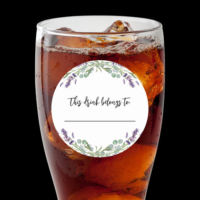 Sticker Rond Lave de mariage cette boisson appartient à (Créateur téléchargé)