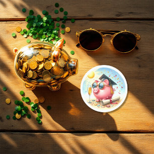 Sticker Rond L'avenir est brillant en finance