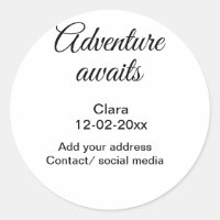 L'aventure commence ajouter nom date année lieu