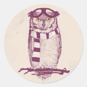 Sticker Rond L'avion