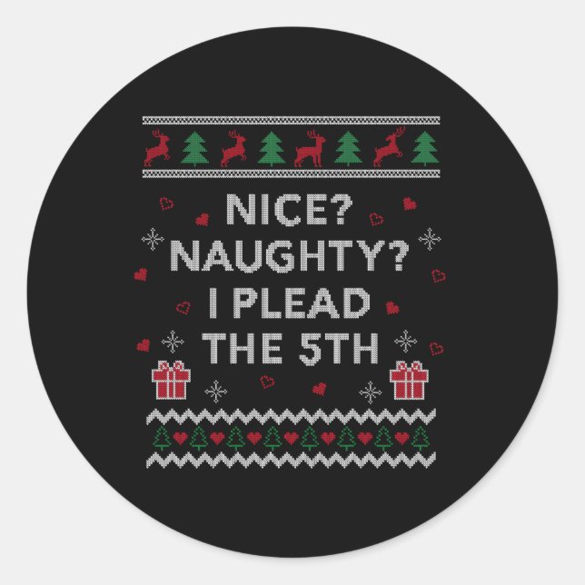 Sticker Rond L'Avocat Ugly Plead Le 5E Avocat Étudiant En Droit (Devant)