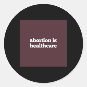 Sticker Rond l'avortement est la santé roe v wade reproduction 