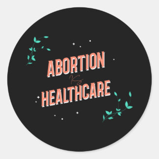 Sticker Rond l'avortement est une santé | droits des femmes roe