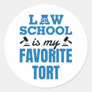 Sticker Rond Law School Is My Favorite