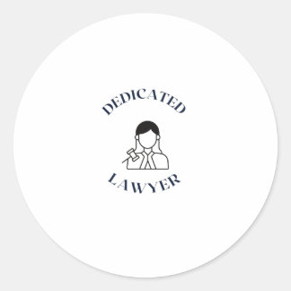 STICKER ROND LAWYER DEDICATED