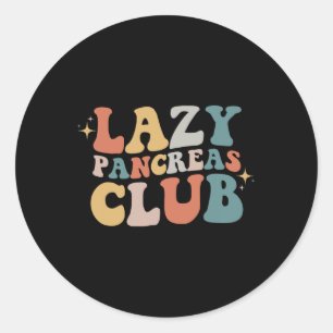 Sticker Rond Lazy Pancreas Club Journée de sensibilisation au d