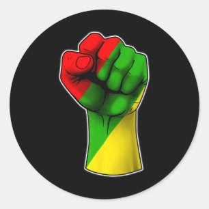 Sticker Rond Le 11° anniversaire de la libération des noirs afr