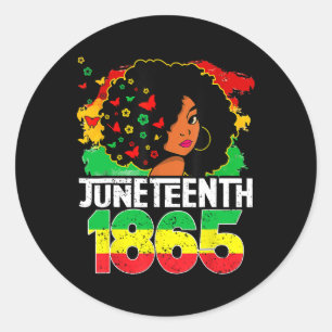 Sticker Rond Le 11° Jour de l'Indépendance Les femmes noires so