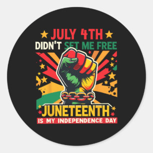 Sticker Rond Le 11 Juillet, Mon Ancêtre Pour La Liberté Du Jour