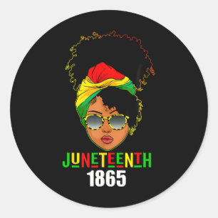 Sticker Rond Le 11 juin 1865 célèbre la liberté en l'honneur de