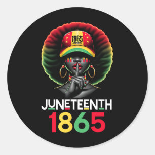 Sticker Rond Le 11 juin 1865 célèbre la liberté en l'honneur de