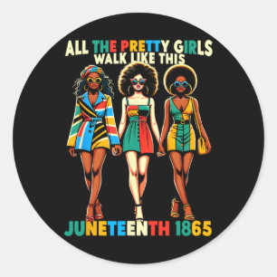Sticker Rond Le 11 juin 1865 célèbre la liberté en l'honneur de