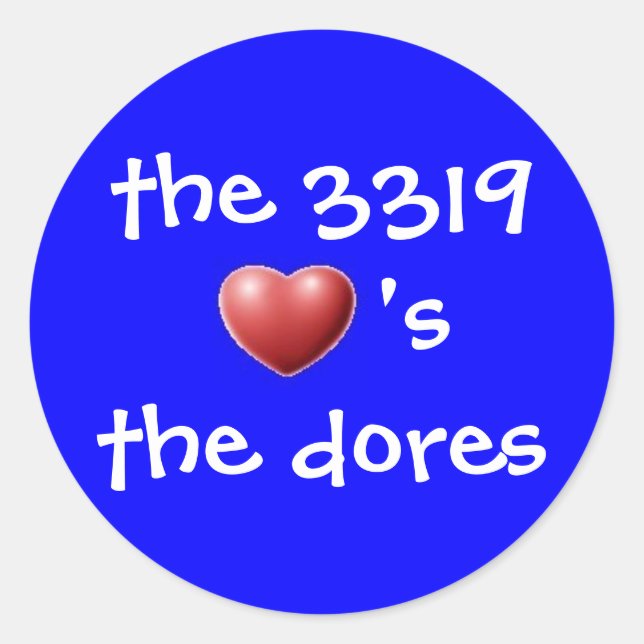 Sticker Rond le 3319 (Devant)