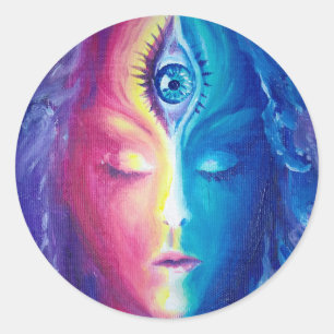 Sticker Rond Le 3ème oeil