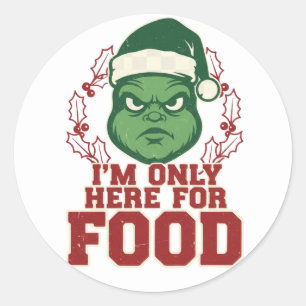 Sticker Rond Le Badge de Noël Laid d'Honneur 🎄☠️