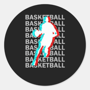 Sticker Rond Le Basket Est Ma Saison Préférée 3