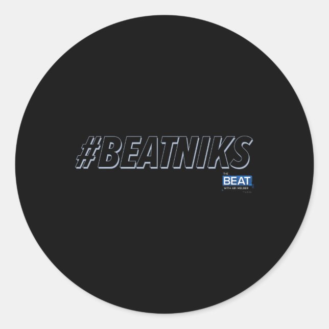 Sticker Rond Le Beat Avec Ari Melber Beatniks Msnbc (Devant)