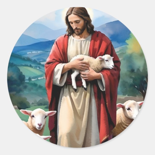 Sticker Rond Le berger (Devant)