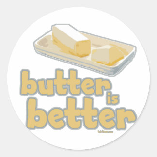 Sticker Rond Le beurre est meilleur