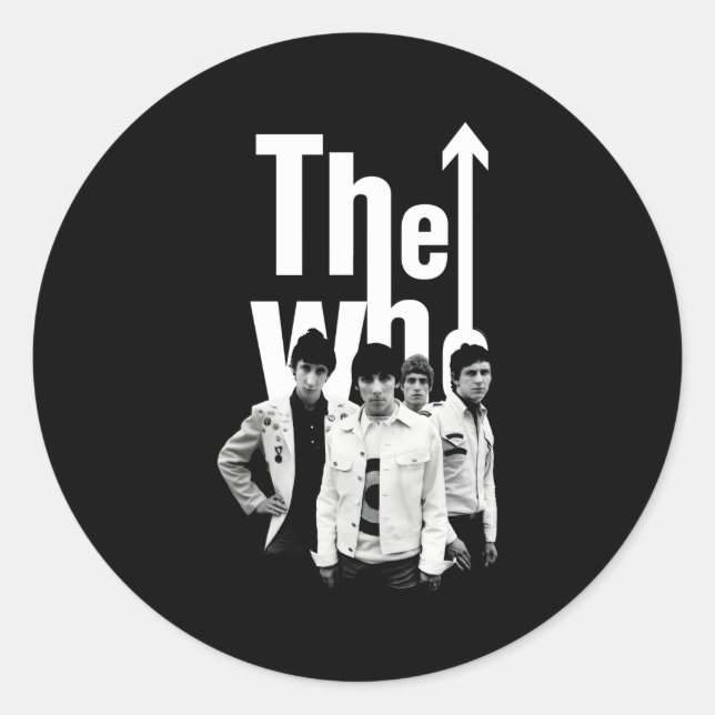 Sticker Rond Le Black White Band De L'Oms 60 (Devant)
