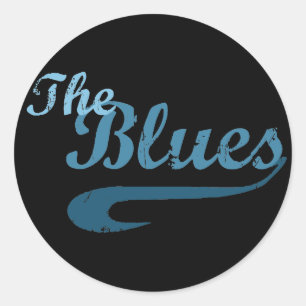 Sticker Rond Le blues