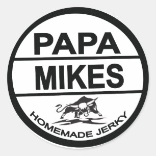 Sticker Rond Le boeuf maison de Papa Mike