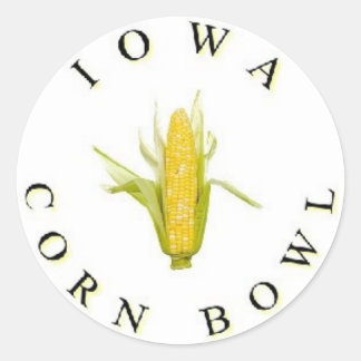 Sticker Rond Le bol de maïs de l'Iowa